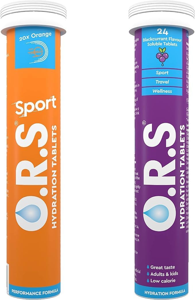O.R.S Sport and Originals Bundle | 1 tube of Sport Orange + 1 tube of Blackcurrant