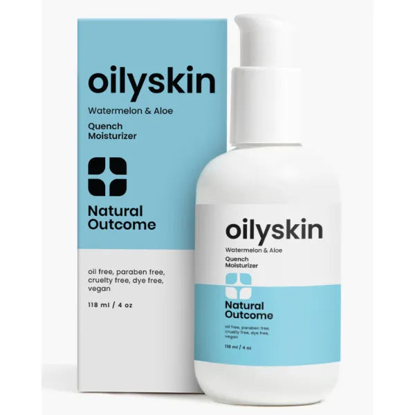 Natural Outcome Oily Skin Moisturizer | Oil Free Daily Facial Moisturizer Gel w/Hyaluronic Acid | Watermelon & Aloe Vera Hydrating Face Lotion | Non-Greasy Lotion for Oily Skin Types | 4 oz