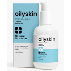 Natural Outcome Oily Skin Moisturizer | Oil Free Daily Facial Moisturizer Gel w/Hyaluronic Acid | Watermelon & Aloe Vera Hydrating Face Lotion | Non-Greasy Lotion for Oily Skin Types | 4 oz