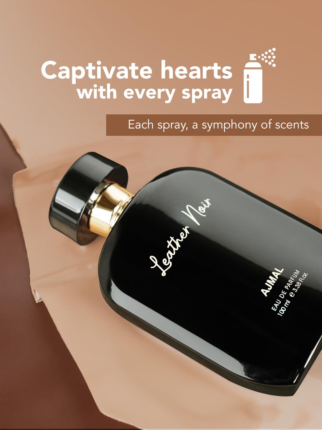 Ajmal ARTISAN - LEATHER NOIR Long lasting Fragrance, Handpicked Luxury Perfume For Men 100ml.