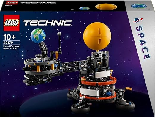 LEGO Technic Planet Earth and Moon in Orbit Model Building Set, Outer Space Toys for 10 Plus Year Old Kids, Boys & Girls, Solar System Toy for Imaginative, Independent Play, Birthday Gift Idea 42179