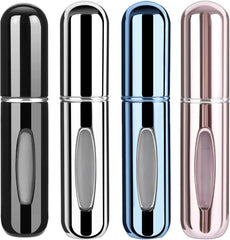 KJHD 4PCS Portable Mini Refillable Perfume Atomizer Bottle, Refillable Perfume Spray, Atomizer Perfume Bottle, Scent Pump Case for Traveling and Outgoing, 5ml Multicolor Perfume SpraY