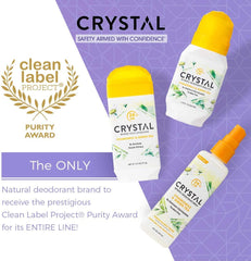 Crystal Essence Mineral Deodorant Spray, Chamomile & Green Tea 4 oz (Pack of 3)