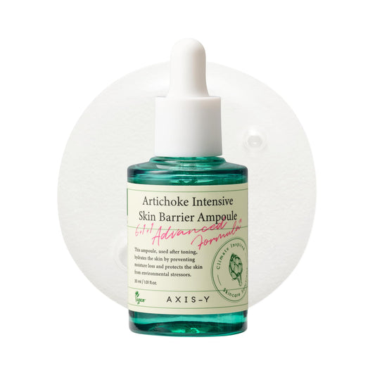 AXIS-Y Artichoke Intensive Skin Barrier Ampoule 30 ml / 1.01 fl. oz | Soothing Skin Serum Ampoule | Irritated skin, Skin Barrier Treatment, Centella Asiatica, Korean Skincare