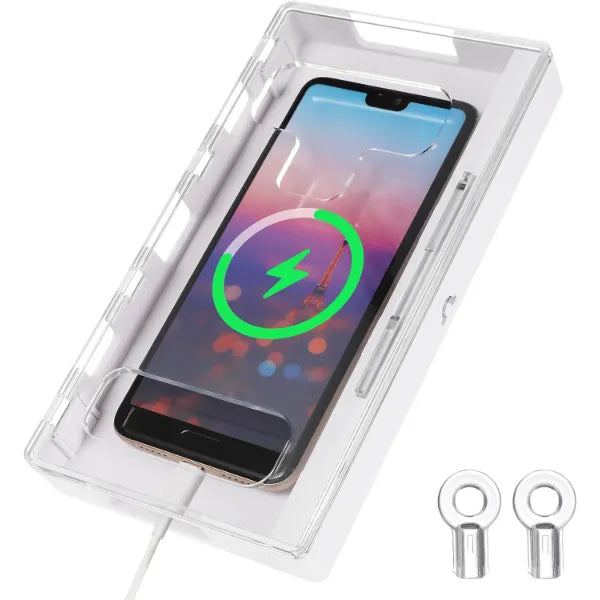 EXCEART Transparent Phone Lock Box with 2 Keys - Multi-Purpose Smartphone Lockbox for Students and Office Use Pc Material Cell Phone Safe Lock Box