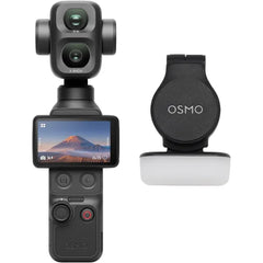 DJI Osmo Pocket 4P Standard Combo, Dual-Lens 4K Vlog Camera, 1-Inch CMOS | 3× Optical Zoom, Up to 12× Zoom, 4K/240fps,17‑Stop Dynamic Range,103GB Built‑In Storage, Fill Light