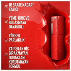 Maybelline New York Super Stay Vinyl Ink Longwear Transfer Proof Liquid Matte Lipstick 35 CHEEKY