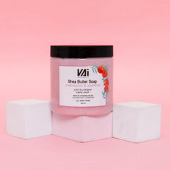 Shea Butter Body Soap – Hydrating & Nourishing – Moroccan Blue Indigo, Aker Fassi & More (Pomegranate & Raspberry)