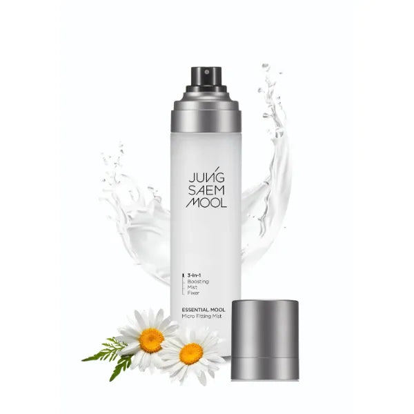 JUNG SAEM MOOL Essential Mool Micro Fitting Face Mist 4.06 Fl Oz, Ultra-Fine Hydrating Makeup Setting Spray with Thermal Spring Water, Long-Lasting Fixing Power Dewy Glow Primer, Korean Face Mist