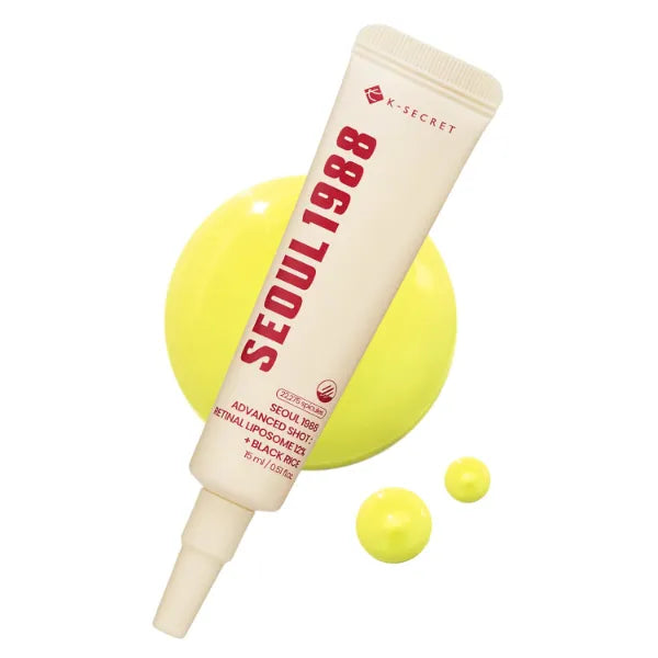 K-SECRET SEOUL 1988 Retinal Advanced Shot | Retinal Liposome 12% for Fine Lines & Dark Spots Care | 22,275 Spicules for Enhanced Absorption | Korean Skincare, 15ml / 0.51 fl oz