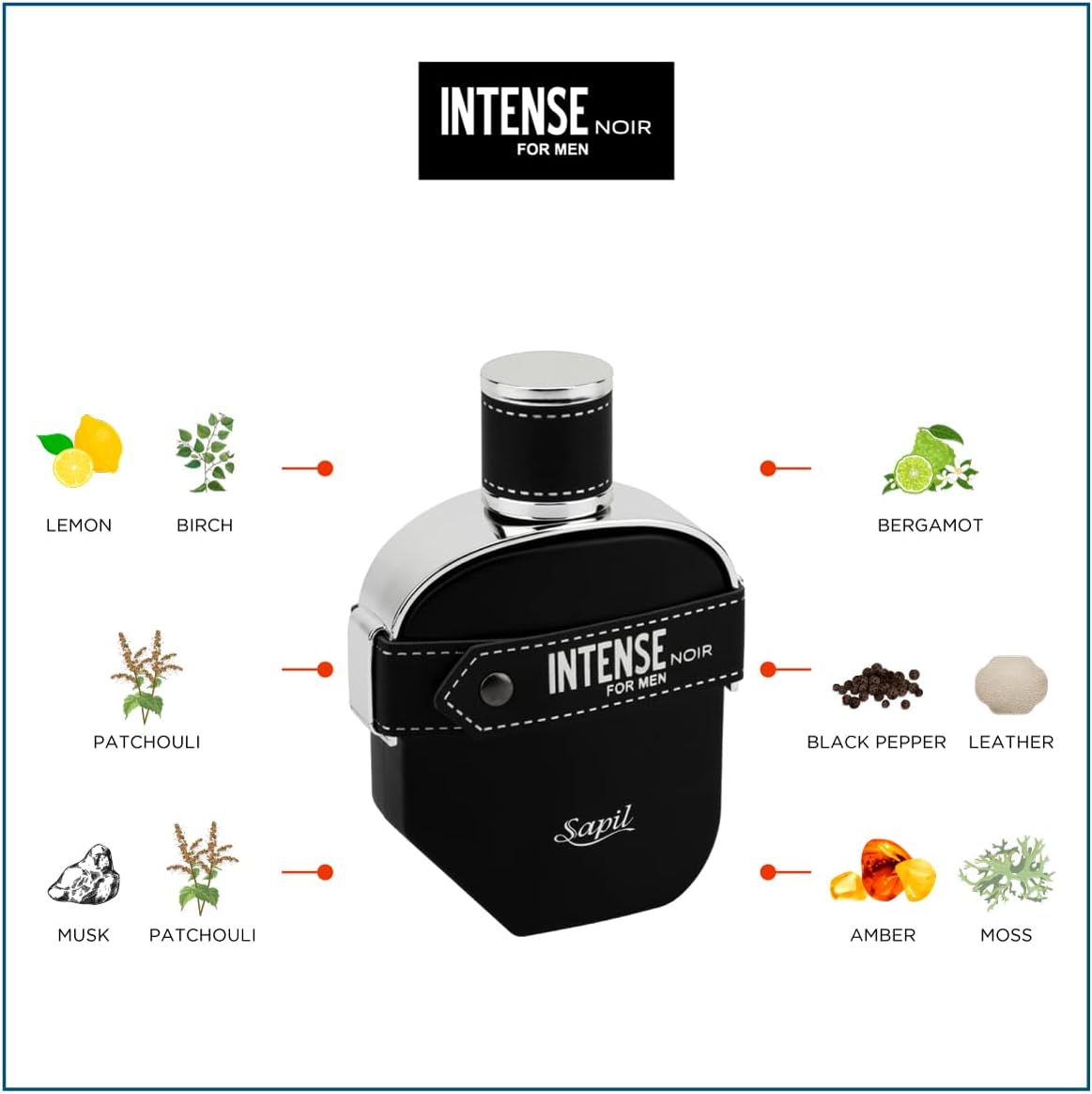 Sapil Intense Noir for Men Eau De Parfum 100ml