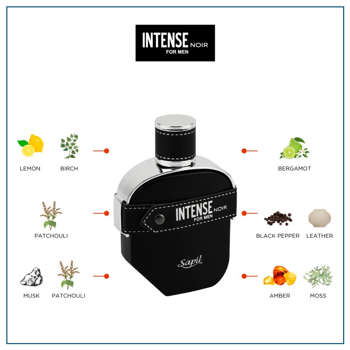 Sapil Intense Noir for Men Eau De Parfum 100ml