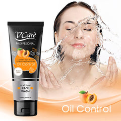 V Care Professional Face Wash 150ml : Apricot & Lemon Infused formula for Fresh & Bright Skin