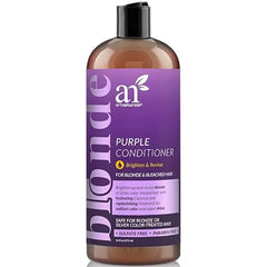 Artnaturals Purple Conditioner  Protects, Balances and Tones Bleached, Color Treated, Silver, Brassy and Blonde Hair Sulfate Free