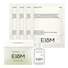 EIOM Korean Acne Skincare Set – Tea Tree Face Serum, Toner Pads & Patch Mask for Oily, Sensitive & Blemish-Prone Skin | Hydrating, Exfoliating & Calming K-Beauty Routine