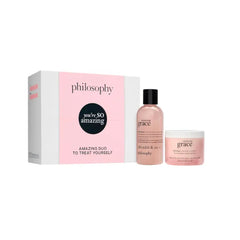 philosophy you're so amazing gift set - 2-pc amazing grace hydrating shower gel (6oz) & whipped body crème (4oz) moisturizing bath & body duo for women