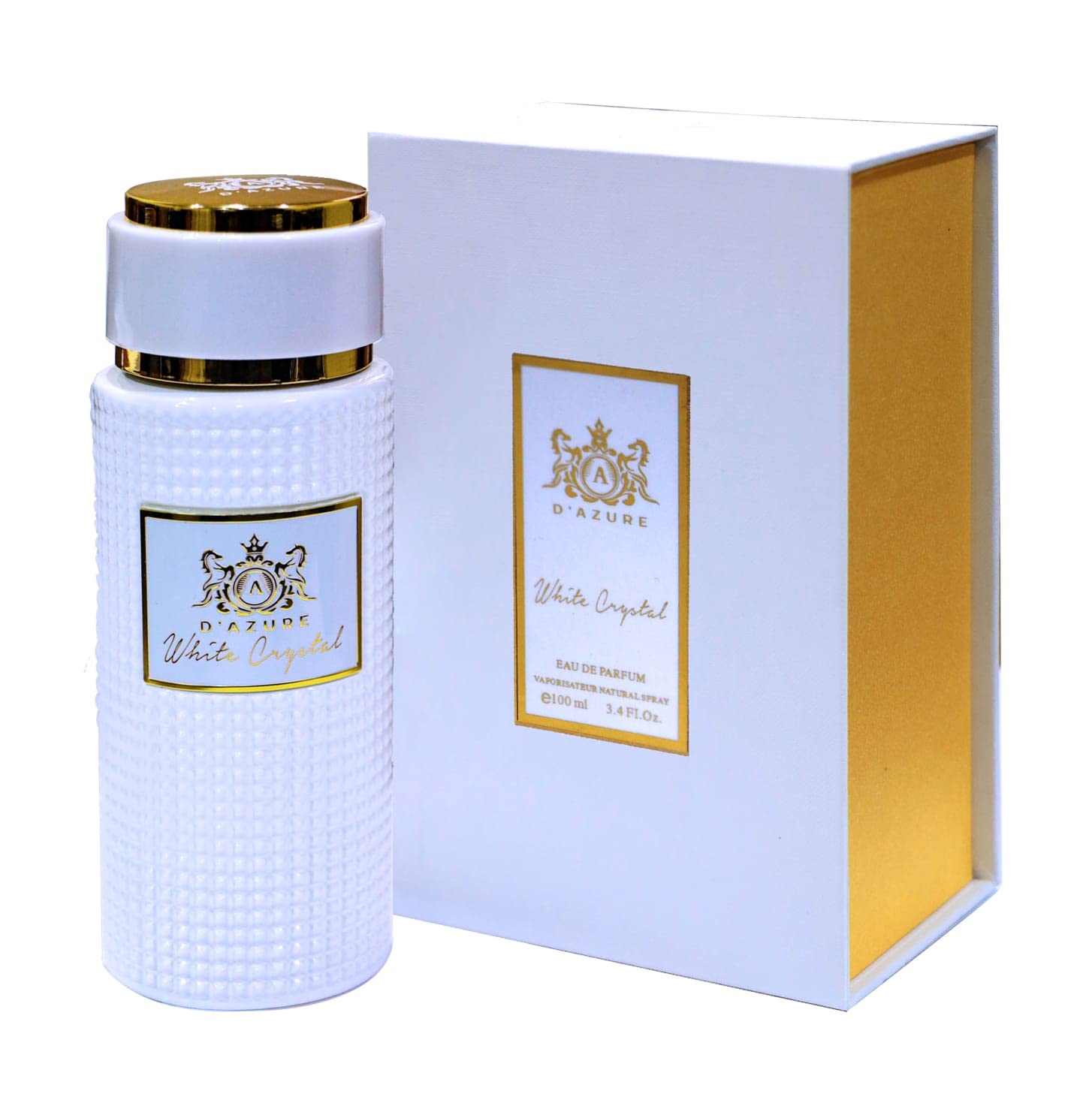 Fragrance Perfume Scent White Crystal Perfume by D'Azure Fragnace For Women 100ml is a Combination of Amber Fougere Lavender Orange Blossom and Jasmine with Base