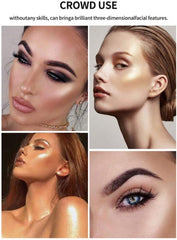 NLLNT Shimmer Powder Highlight Illuminator Facial Highlighter Palette Brightening Makeup High Gloss Face Contour