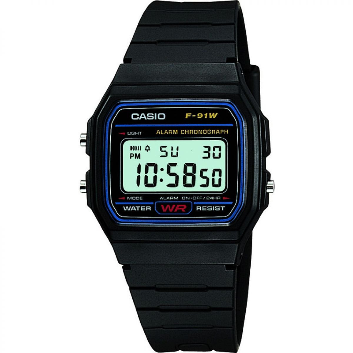 Casio Classic Alarm Digital Watch Black