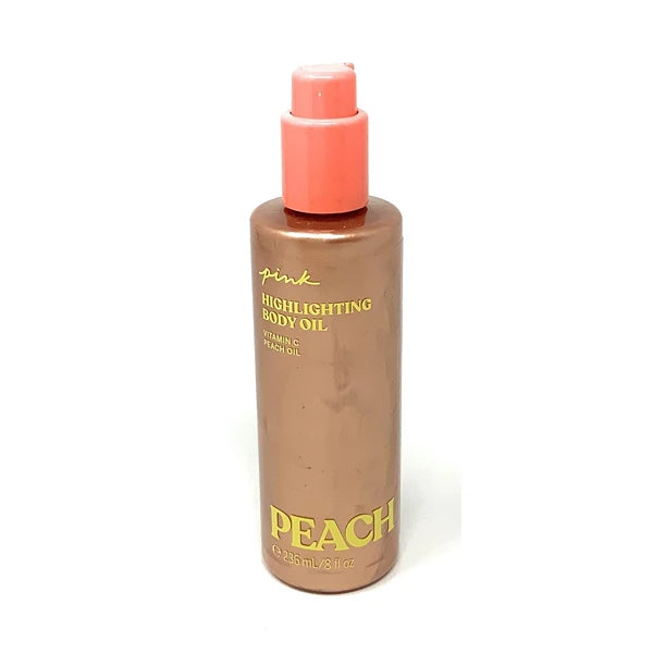 Victoria's Secret PINK Peach Highlighting Body Oil 8 fl oz