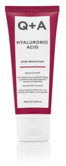 Q+A Hyaluronic Acid Daily Moisturiser | 75ml | Hydrating Moisturiser with Hyaluronic Acid, Rice Bran Extract, and Polyglutamic Acid for Soft, Youthful Skin