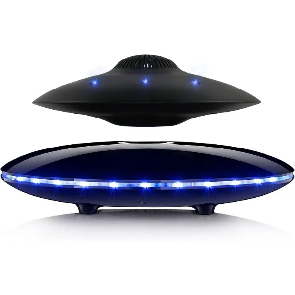 RUIXINDA Magnetic Levitating Bluetooth Speaker, Levitating UFO Speakers with LED Lights, 360 Degree Rotation, Wireless Floating Speakers for Home Office Decor Cool Tech Gadgets, Creative Gifts