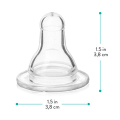 Evenflo CustomFlow Classic Silicone Nipples, Medium Flow (3-6 months) 4 ea