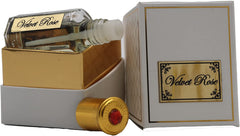 Velvet Rose Attar, Unisex Arabic Musk Fragrance for Men and Women, 12 ML, Non Alcoholic Fragrance for Men and Women, Aromatic Unisex Oil-Based Perfume Containing Musk, Patchouli, and Rose
