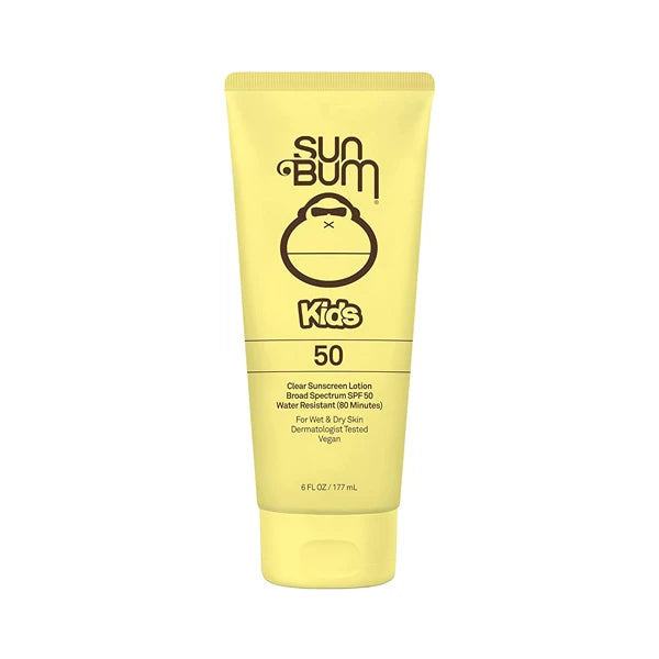 Sun Bum Kids SPF 50 Clear Body Sunscreen Lotion 6 oz – Broad Spectrum Water-Resistant, Vitamin E, Reef-Safe (No Octinoxate & Oxybenzone), For Wet or Dry Skin