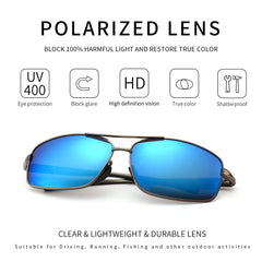 SUNGAIT Ultra Lightweight Rectangular Polarized Sunglasses UV400 Protection