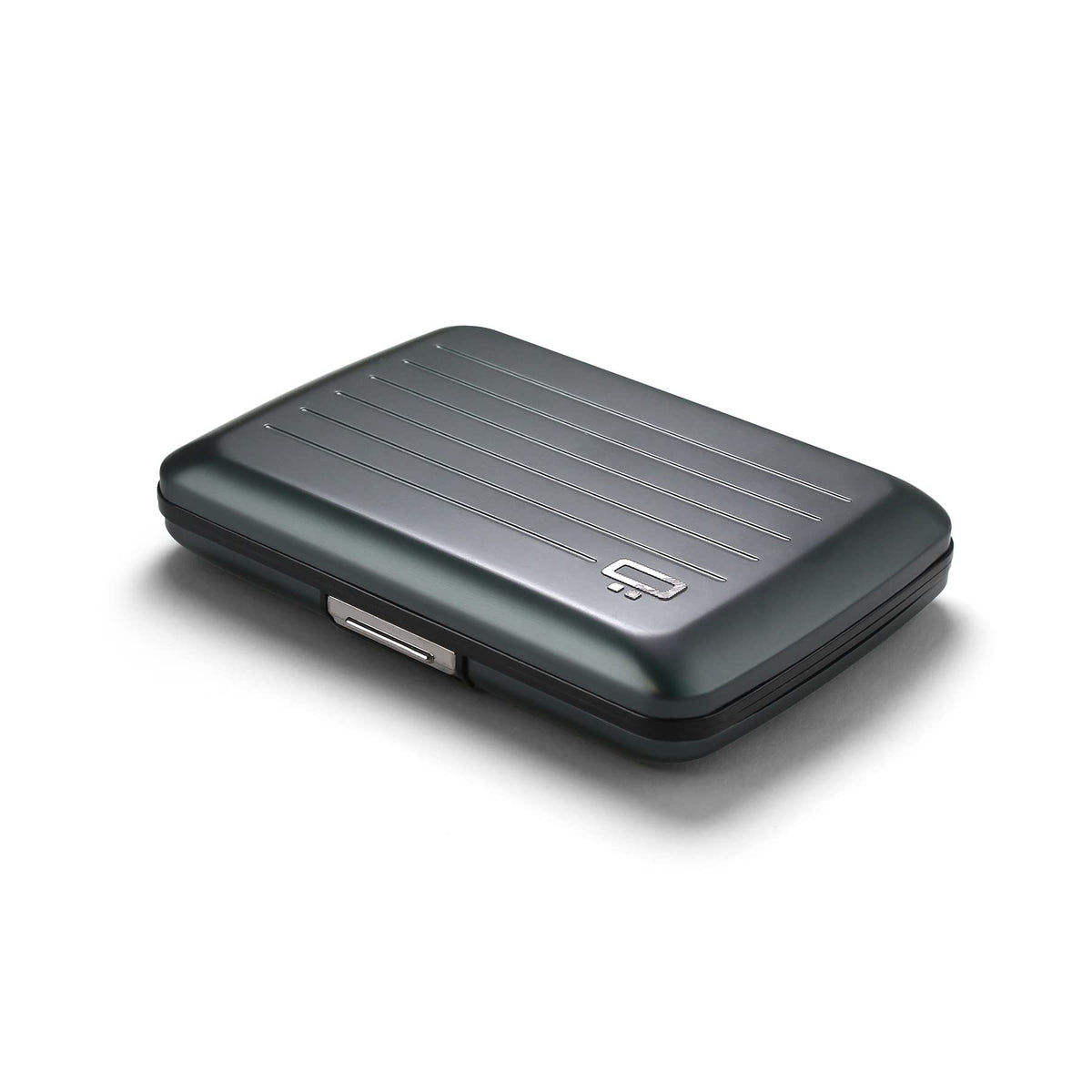 Aluminium Smart Case V2 Wallet - Metal Clasp - RFID Blocking Card Holder - Holds up to 10 Cards and Banknotes - Aluminum Platinium