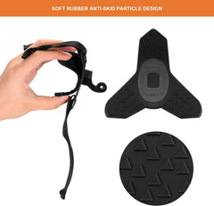 Talen Motorcycle Helmet Chin Strap Mount with Non-Slip & Shockproof Design for Action Camera Black