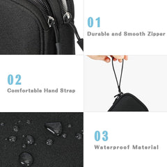 AMERTEER Electronic accessories Bag Organizer,Travel mobile electronics accessories & supplies,compatible for Charger USB Cables SD Memory Cards Earphone Flash Hard Drive Phone Power Bank