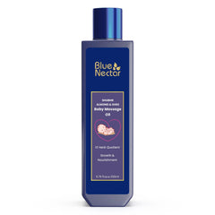 Blue Nectar Ayurvedic Baby Oil with Organic Ghee, 100% Natural Baby Massage Oil With Coconut Oil & Olive Oil (200ml)