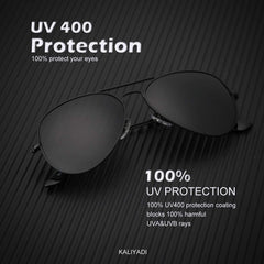 KALIYADI Classic Aviator Sunglasses for Men Women Driving Sun glasses Polarized Lens UV Blocking