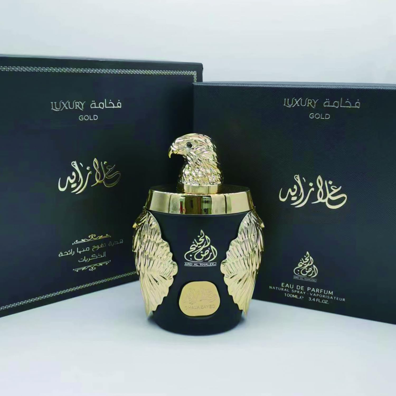 Arabian Golden Eagle - Long Lasting Luxury Perfume Scent - men's perfume Eau de Parfum Arab - For Men and Women - Arabian Scent - Inspired by the Eagle The King Of Birds - Perfume Gift Set - 100ml