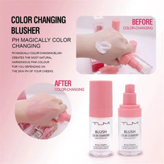 NIKITA.VIVI Blush Color Changing for Face 30ml, All Day Flawless Colour Changing Blush, Temperature Change Liquid Blushes for Mature Skin, Long Lasting Waterproof Natural Charming Blusher for Face