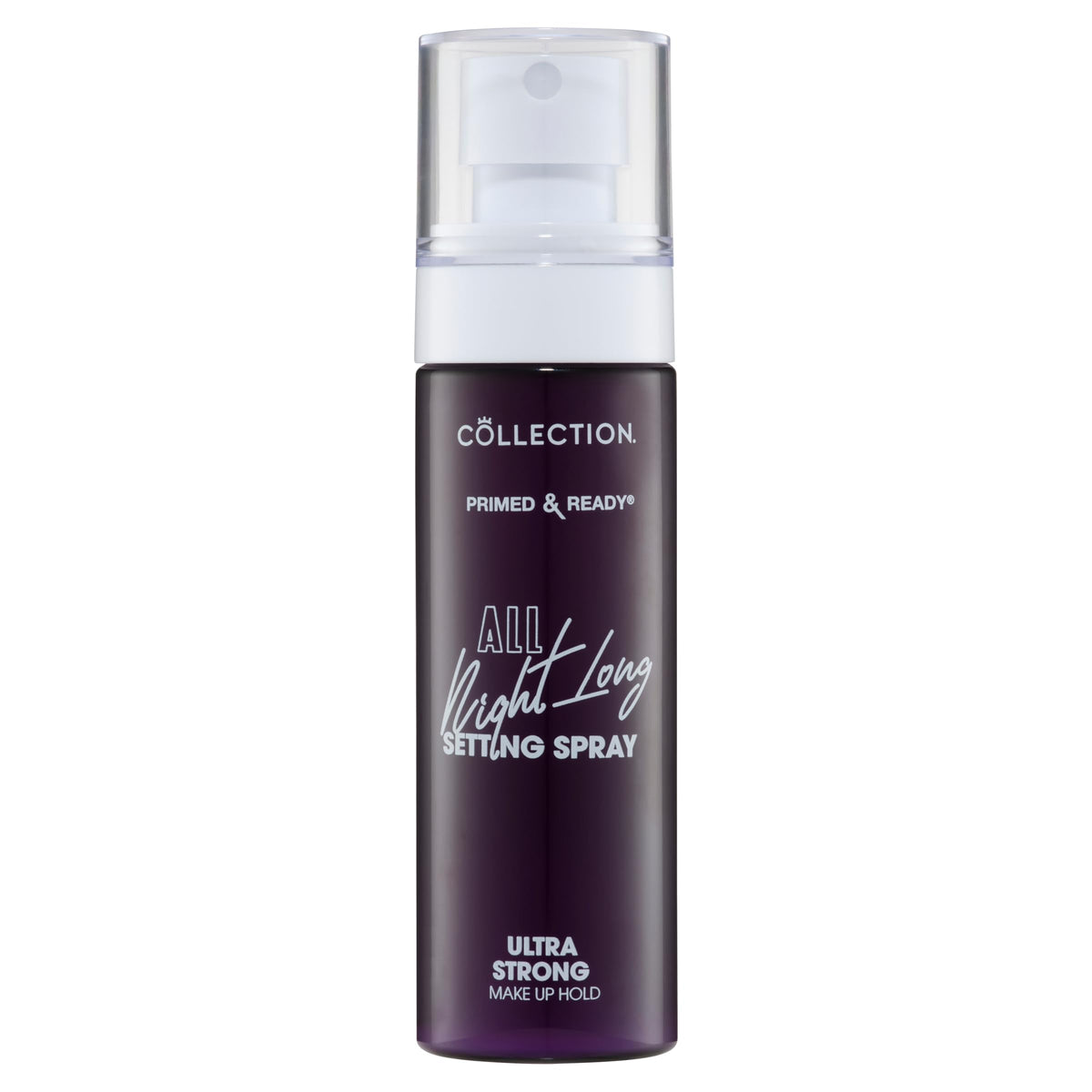 Collection Cosmetics Primed & Ready All Night Long Setting Spray, Long Lasting Ultra Strong Hold, Matte Finish