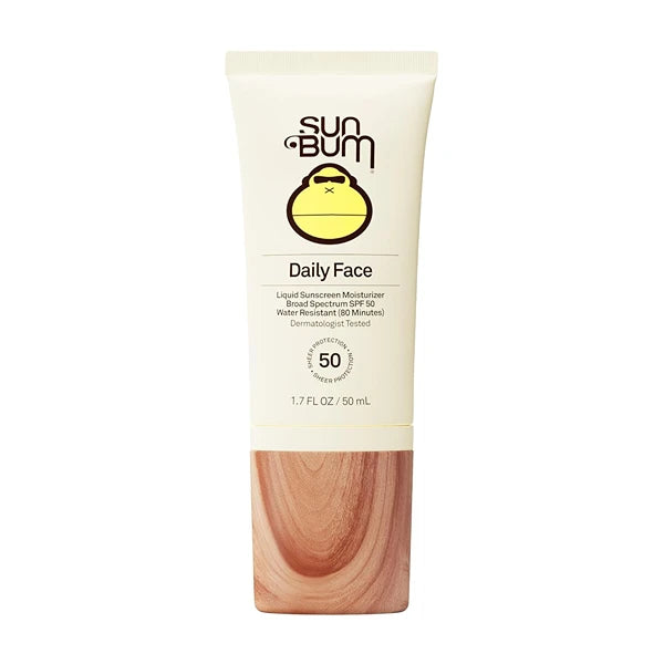 Sun Bum Daily SPF 50 Face Sunscreen Lotion 1.7 oz – Broad Spectrum Moisturizing Facial Sunscreen with Vitamin E, Vegan & Reef-Safe (No Octinoxate & Oxybenzone), Travel Size
