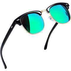 Joopin Polarized Semi Rimless Sunglasses Men Women, Classic Half Frame Sun Glasses UV Protection