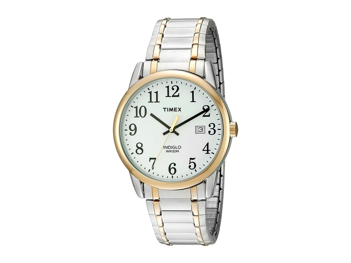 Timex Easy Reader Date Expansion Band 38mm Watch - Two-Tone/Two-Tone/White/B/38mm