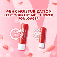Vaseline Lip Therapy Rosy Lips Lip Balm With Pure Jelly & Light Rose Tint For Soft & Pink Lips| Nourishes & Protects Lips| Non-greasy Lip Moisturizer for Naturally Tinted Lips| 4.8 gm