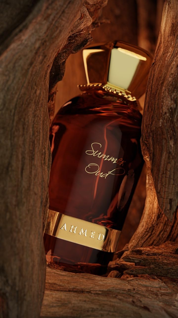 Ahmed Al Maghribi Summer oud 60ML | SAFFRON | Cashmere Wood | Caramel | Leather | Oud Accord | For men Perfumes | For Women Perfumes | Perfumes