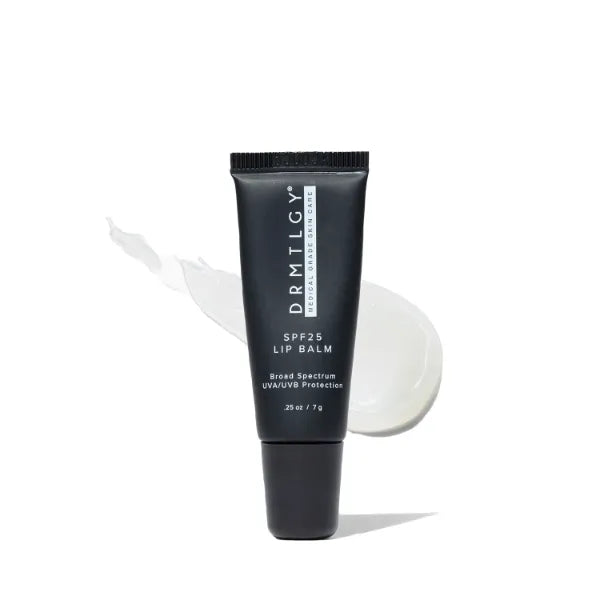 DRMTLGY SPF 25 Lip Balm – Hydrating & Nourishing Lip Protection with Avocado, Shea Butter & Cocoa Butter – Broad Spectrum UVA UVB Shield – Non-Sticky, Smooth Finish – 0.25 oz