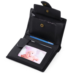Men's Wallets Multifunctional RFID Blocking Leather Wallet Credit Card Trifold Compact Wallets for Men with ID Window & Coin Pocket