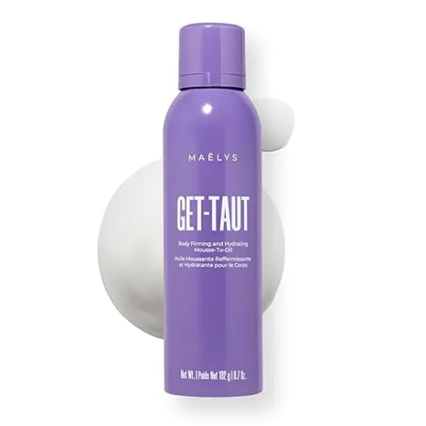 MAËLYS GET TAUT Hydrating Mousse to Oil Body Oil Glaucine & Sacha Inchi Nourishing Formula for Dry or Crepey Skin Silky Body Oil for Women 6.7 oz