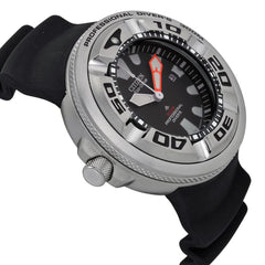 Citizen Men's Promaster Dive Eco-Drive Watch, 3-Hand Date, Polyurethane Strap, ISO Certified, Anti-Reflective Curved Crystal, Screw-Back Case and Crown