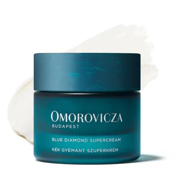 Omorovicza Blue Diamond Supercream (1.7 oz), Face Moisturizer, Firming & Hydrating Moisturizer Face Cream with Blue Diamond Complex, Squalane & Vitamin C to Rebuild Damaged Skin