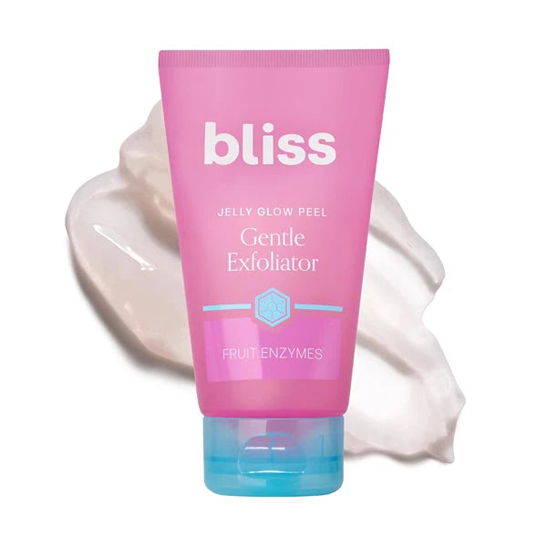 Bliss Jelly Glow Peel™ Gentle Non-Abrasive Cleanser and Exfoliator With Fruit Enzymes - 4 Oz - Nourishes and Hydrates Skin - Clean - Vegan & Cruelty Free