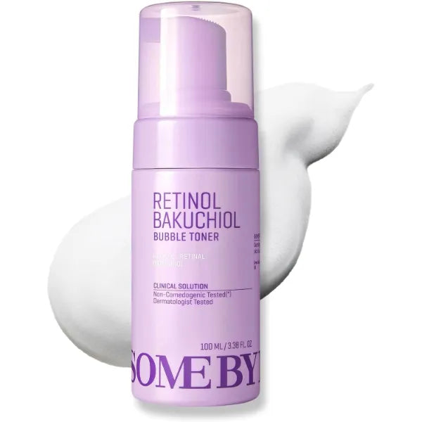 SOME BY MI Retinol Bakuchiol Bubble Toner – 3.4oz, 100ml – Korean Retinol Face Toner for Glass Skin – Hydration, Radiance & Calming Care with Hyaluronic Acid, Centella & Niacinamide – Korean Skin Care